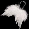 10Pcs White Vintage Feather Wing Lovely Chic Angel Christmas Tree Decoration Hanging Ornament Home/Party/Wedding Ornaments