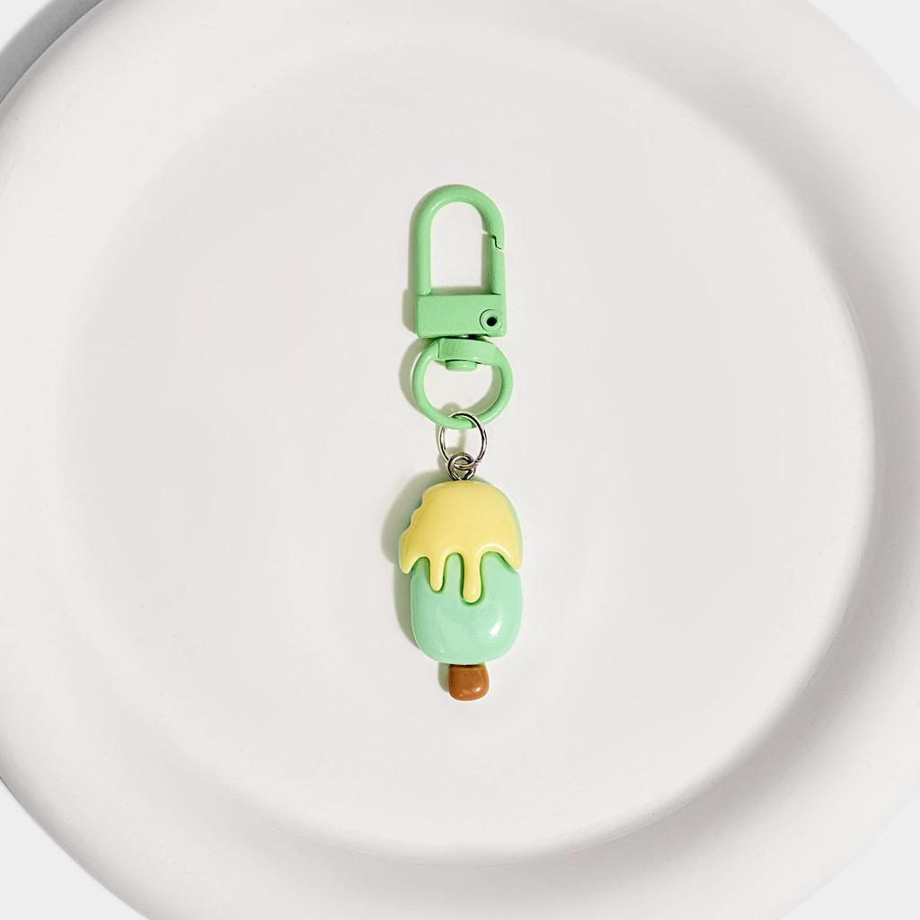 Adorable Cartoon Ice Cream Cake Keychain Pendant - Creative Birthday Gift for Girls and Students