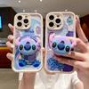 New Product Applies To Samsung S26Ultra Cartoon Mobile Phone Case A27 A37 Painted S25FE Cute Bracket Protective Case