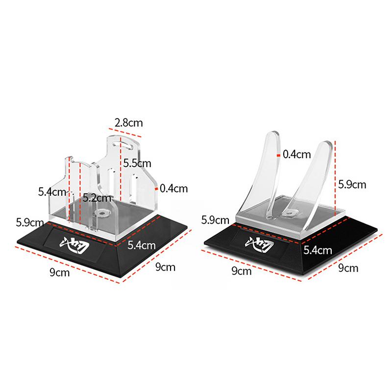Acrylic Fishing Reel Display Holder Spinning Baitcasting Reel Stand Rack Durable Non Slip Water Drop Wheel Display Stand Support