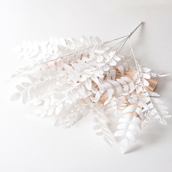 Artificial Pagoda Leaves Realistic Faux Silk Leaf Branches 20" Fake Plants Spray for Wedding Bouquet Table Centerpieces Home Decor