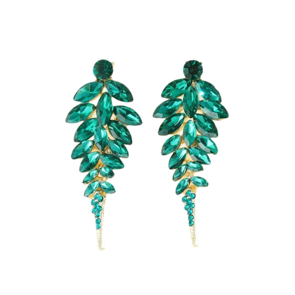 Full Drill Tassel Earrings Round Rice Bead Dangle Earrings Light Luxury Stud Earrings  Bride