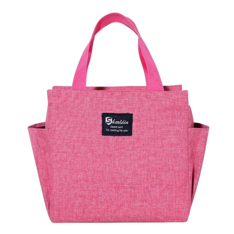 Large Capacity Cooler Lunch Bag Waterproof Oxford Portable Zipper Thermal Lunch Bags Insulated Food Bag Camping Picnic Case