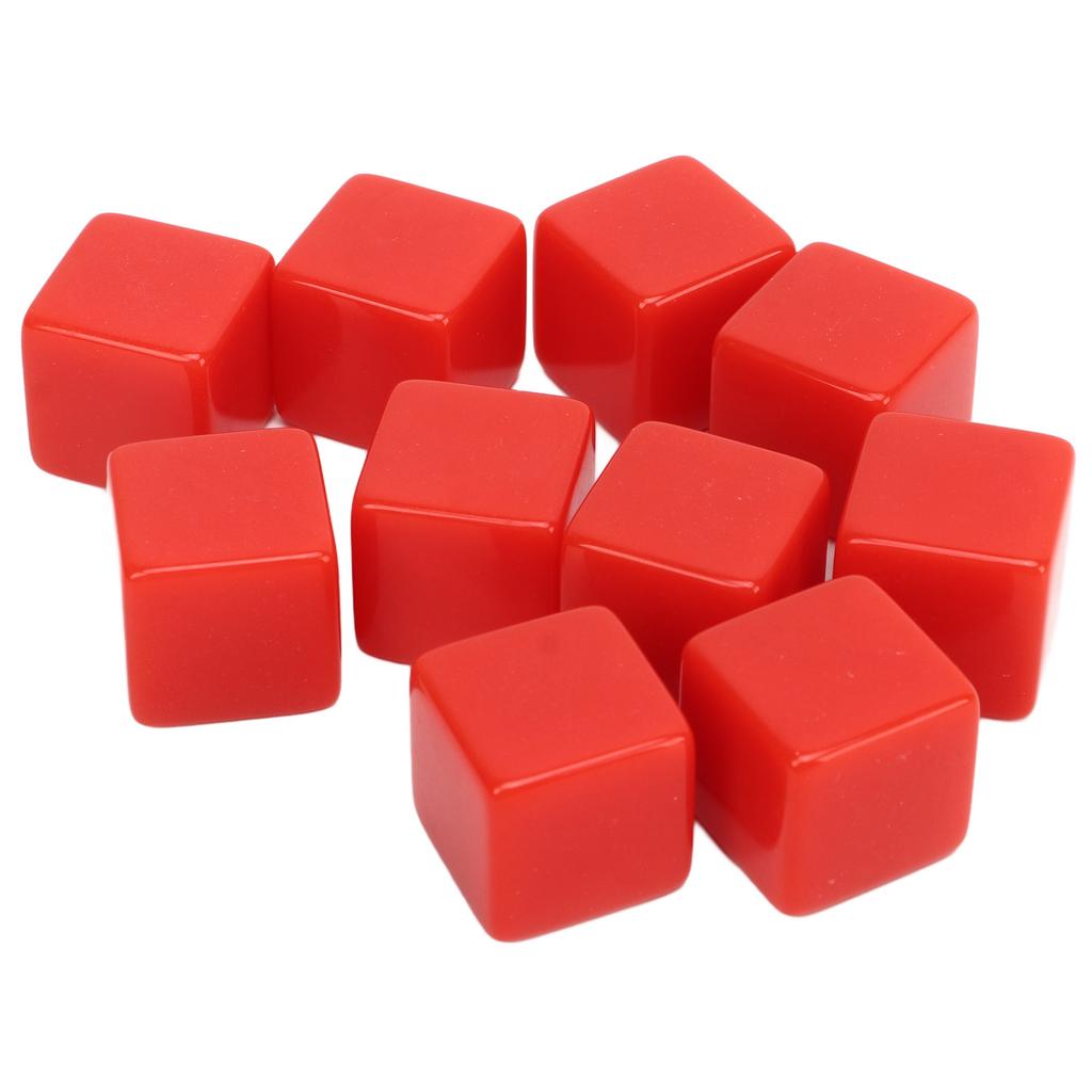 30 Pcs 16mm Dice Set Six Sided Blank Dice Write On Game for Math Teaching Education