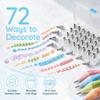 72PCS PP Cake Decorating Kit EVA Piping Bag Set Frosting Piping Kit  Cupcake Cookie Decorating