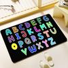 The English Letters Hallway Carpet Retro Multiple Choice Living Room Kitchen Rug Non-Slip Welcome Rug