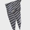 "100% Australian Wool Striped Triangular Scarf - Versatile Women's Knitted Shawl and Headscarf"
