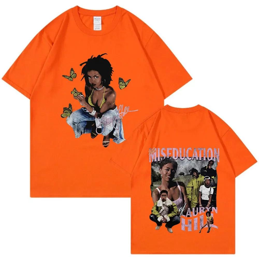 Lauryn Hill Music Album Graphic Tshirt Unisexs Wounisexs Vintage Casual Short Sleeve T Shirt Fashion Hip Hop T Shirts Streetwear