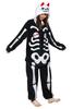 OLAOLA Halloween Skeleton Kigurumi Halloween Costume for Warm and Fluffy Animal Costume for Parties and Cold Weather Protection Pajamas, Adults, (Size