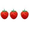 1/2Pcs Red Strawberry Stress Ball Realistic Mini Strawberry Squeeze Fidget Toy Stretchy Simulated Fruit Sensory Toy Party Favors