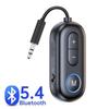 Bluetooth 5.4 Alıcı Verici 3.5mm AUX Jakı Uçak Dongle Kablosuz Ses Adaptörü TV PC Kulaklık Araba Kiti Hoparlör İçin