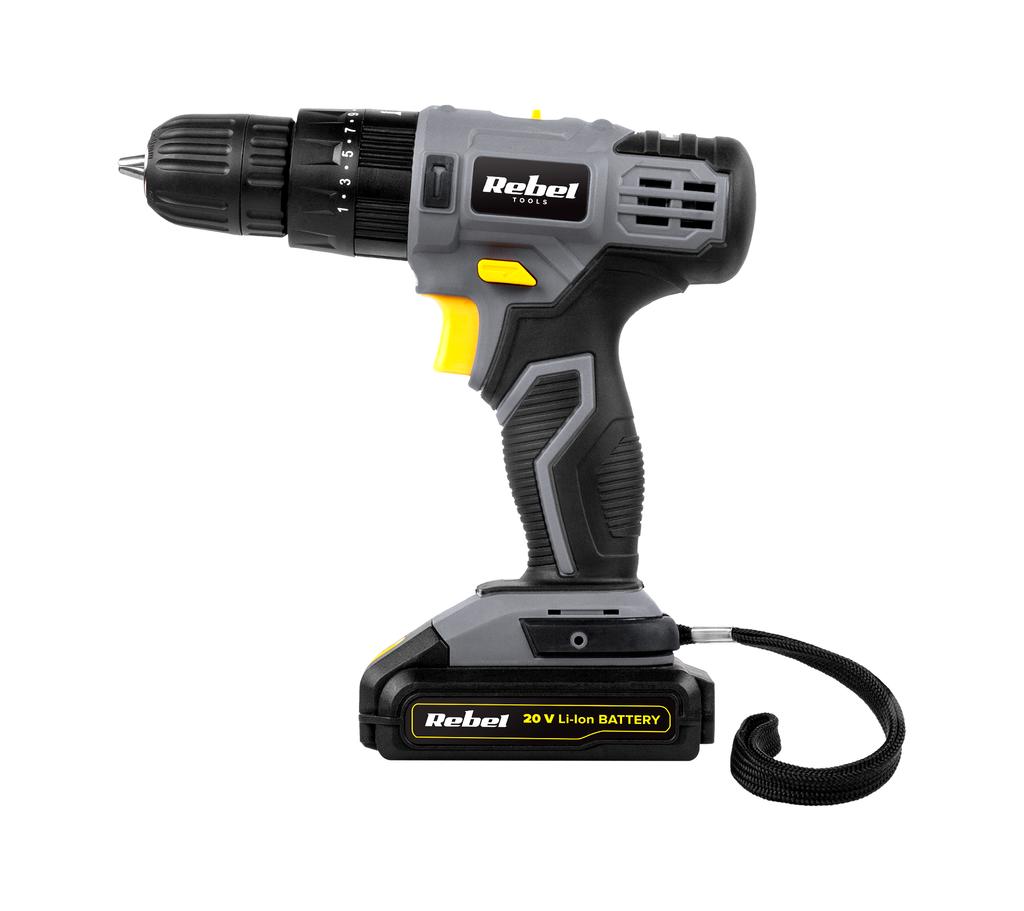 Zestaw wiertarek udarowych i wiertarek akumulatorowych Rebel Tools