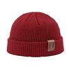 Knit Winter Hat Solid Color Fleece Lined Men Women Brimless Hat Cold Weather Outdoor Activities Breathable Hat