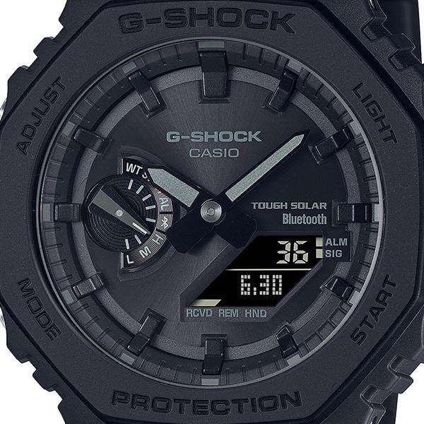 Casio G-Shock GA-B2100-1A1JF, Tough Solar Power, Bluetooth Smartphone Link, All Black "CasiOak" Carbon Core Guard, Men's Sport Watch, Brand New