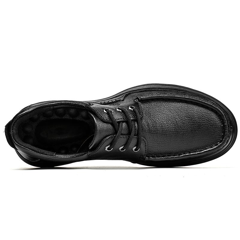 Herren Oxford Schuhe aus echtem Leder, modische Freizeitschuhe mit weicher Sohle, rutschfeste Business-Sneakers
