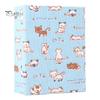 Retro Style Photo Album Mini Printed Fabric Slip-In Album, Portable Floral Print Scrapbook with Transparent Sleeve Pages, Lightweight No Paste Pocket