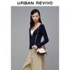 UR2026 Spring New Women's Textured V-Neck T-Shirt