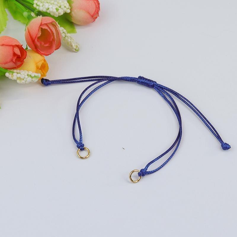 Wax rope woven bracelet DIY accessories Male and female couples adjustable work in progress Weaving bracelet accessories