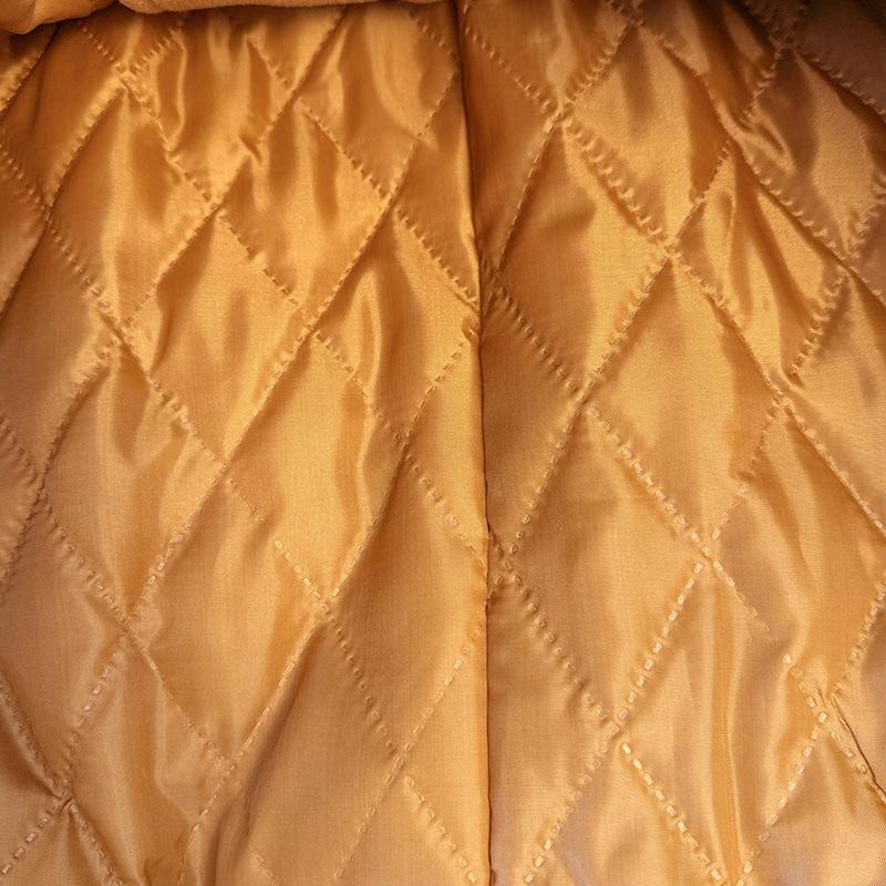 A New Winter Plus-size Women's Fashion Cotton-padded Woolen Coat and Skirt Set