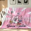 1PC Diddl Custom Name Patterned Flannel Blanket Suitable For All Seasons for Home Decor Warmth and Comfort Gifts Holiday Present