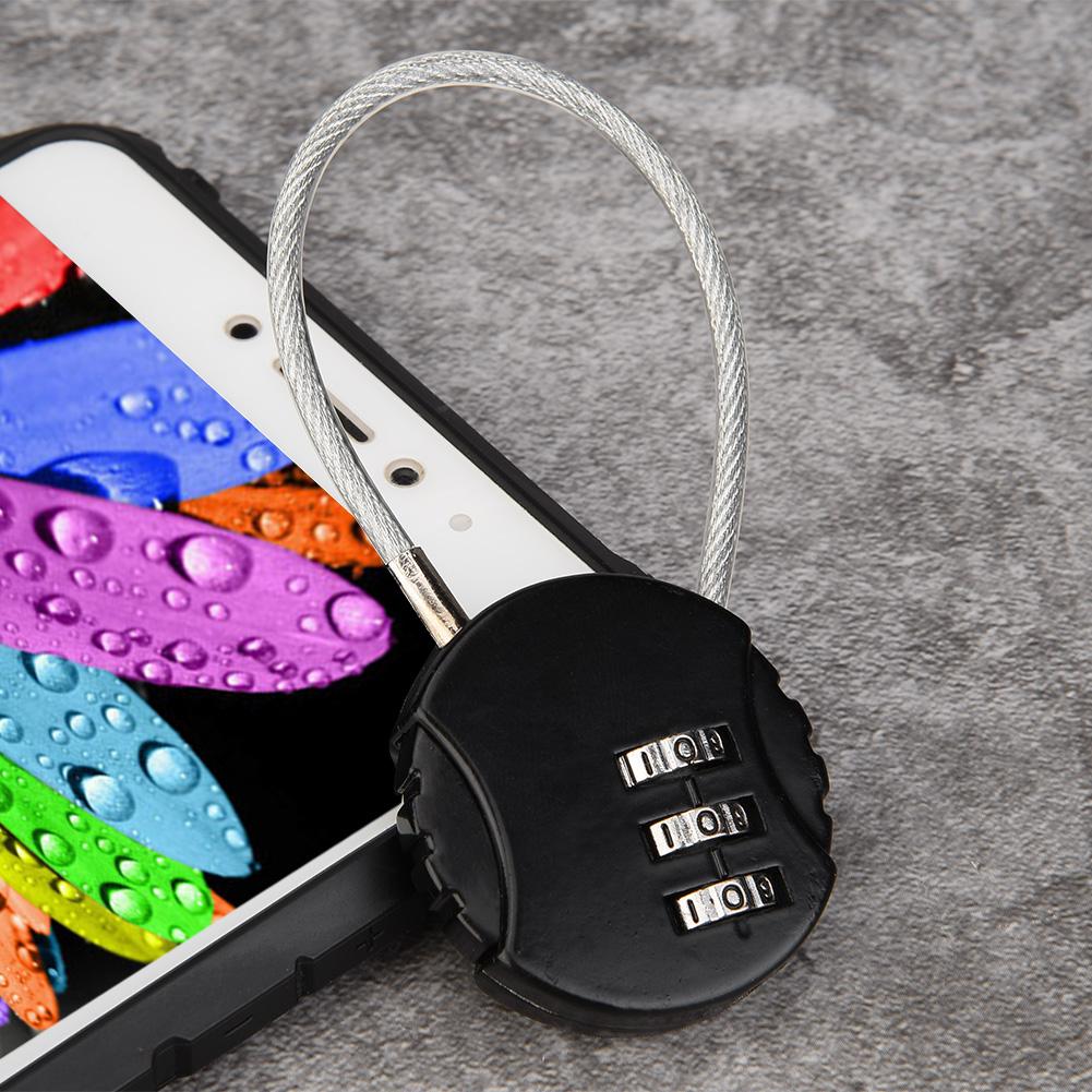 3-stelliger Code Kombination Koffer Gepäck Zinklegierung Passwort Sicherheit Codeschloss