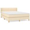 Sommier à lattes avec matelas - Maison Exclusive - Crème - 140x200 cm - Tête de lit réglable