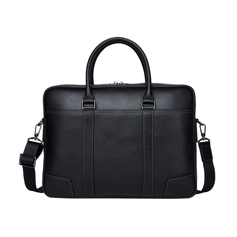 Men's Bag Genuine Leather Men's Computer Bag Cowhide Travel Briefcase Large Capacity