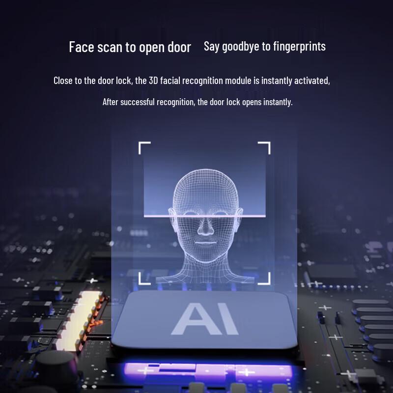 Ezviz Y3000FVS 3D Face Recognition Full Automatic Smart Lock