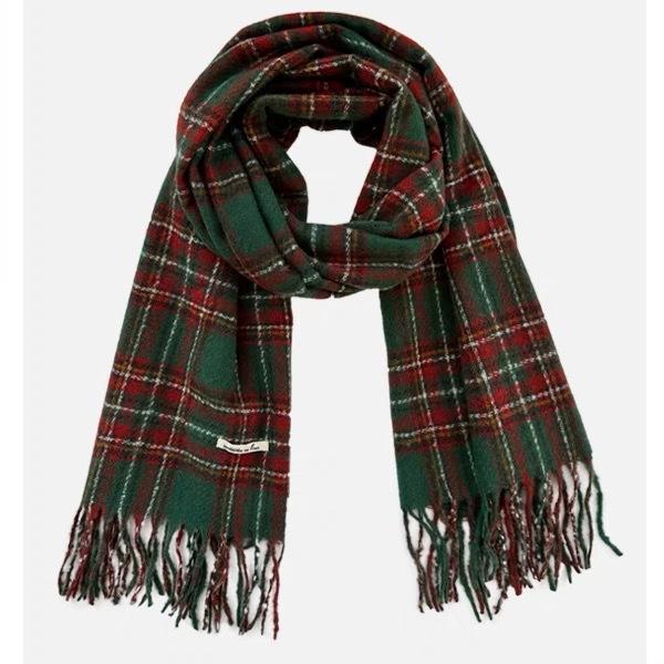 Versatile Red Plaid Scarf: Imitation Cashmere, Unisex, Autumn/Winter Style, Cozy Warmth for All