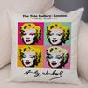 Andy Warhol Sunset Cat Cattle Banana Pillowcase Decor Nordic Pillow Case for Sofa Home Plush Throw Vintage Cushion Cover