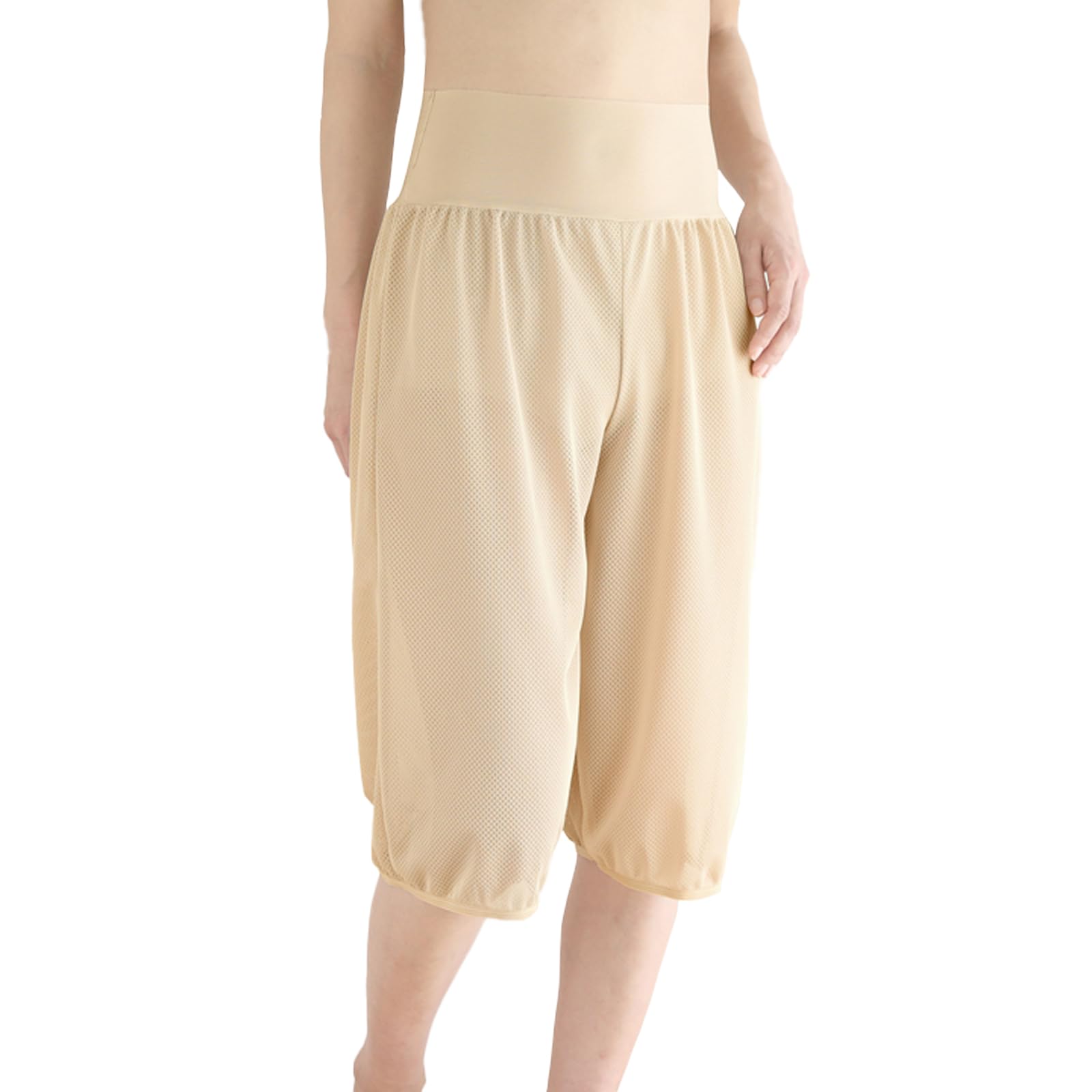 

huggeHULA нижняя юбка Aloa Luxe [huggeHULA], сетка, длинная, бежевая, M-60см, женская, летняя, прохладная, охлаждающая, непрозрачная, брюки, бежевый