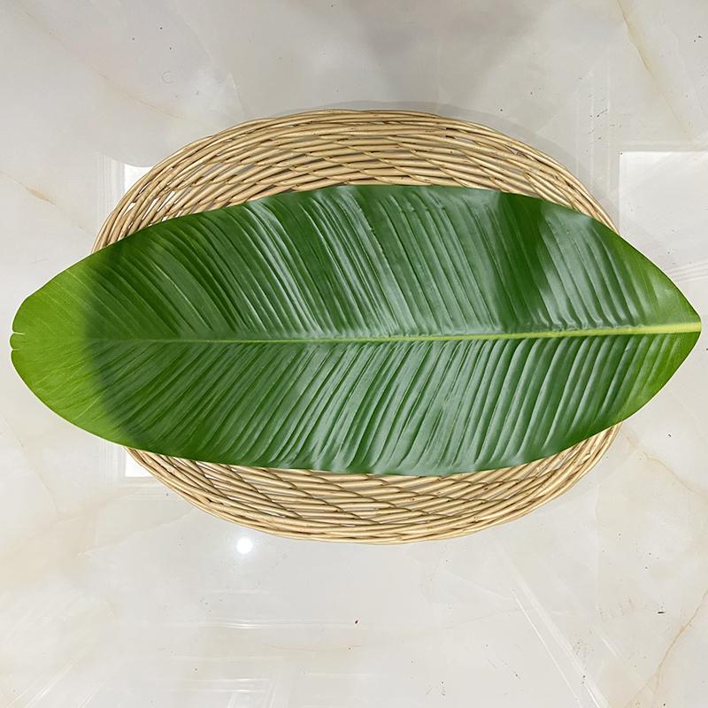 Velké umělé banánové listy - Plastové a hedvábné banánové listy jako dekorace