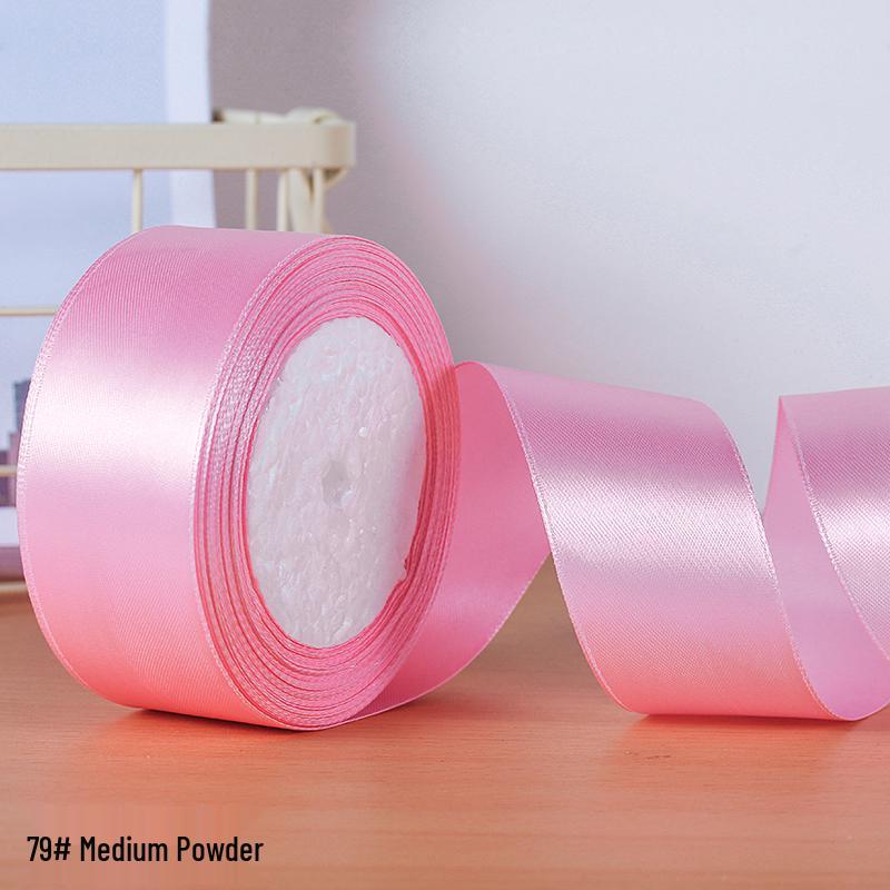 Cinta de Rosa de Seda Hecha a Mano de 4 cm para Envolver Regalos y Joyería DIY