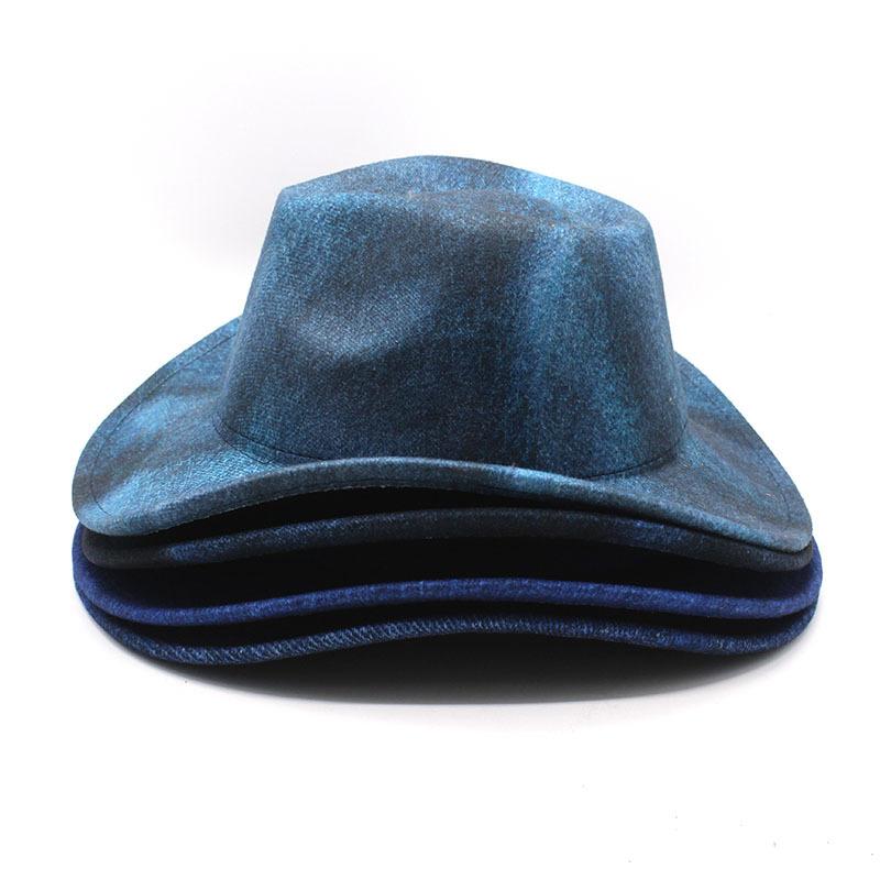 Western Cowboy Top Hat, Crimped Jazz Hat, Men'S And Women'S Cowboy Hat