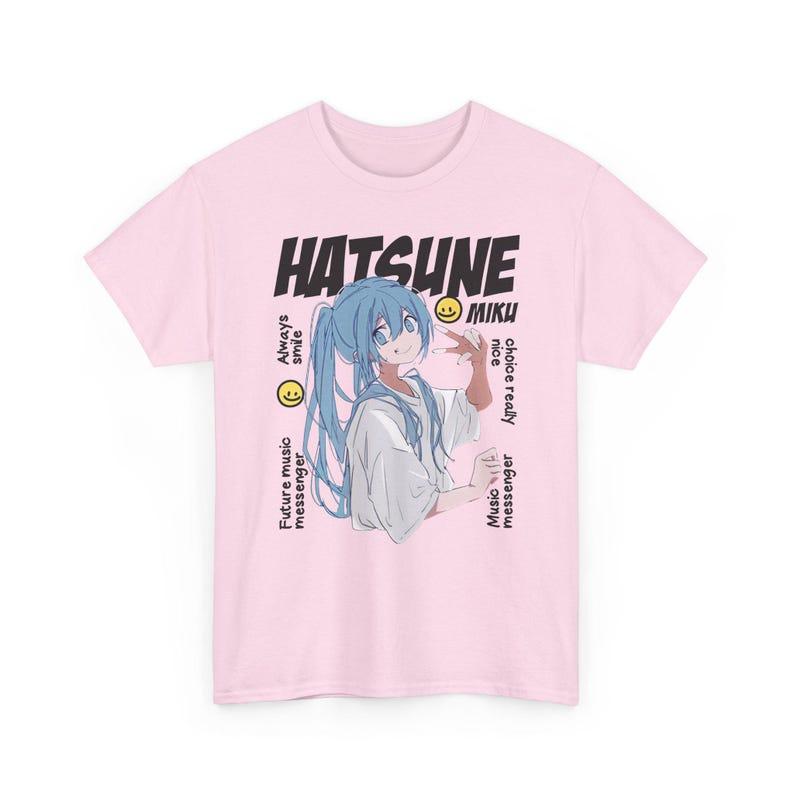 Summer Hot Sale Anime Hatsune Miku T-shirt Men Women Hip Hop Streetwear Oversized T-shirt Print Crew Neck Casual T Shirt