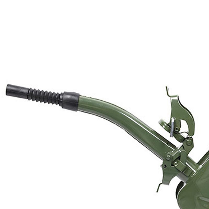 Yakıt Bidonu 5/10/20L Benzin Yakıt Bidonu Metal Gaz Tankı Yakıt Borusu Acil Durum Yedekleme Ordu Yeşili Taşınabilir Yağ Bidonu Yedek