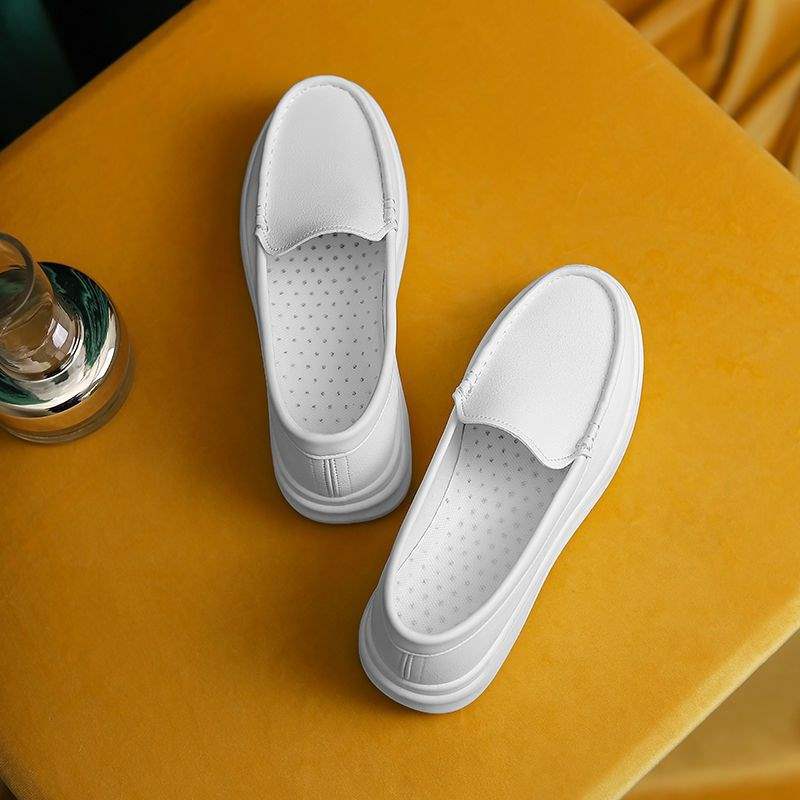 Nurse shoes women's soft-soled breathable and light internship spring and autumn white shoes flat-soled work shoes medical work shoes