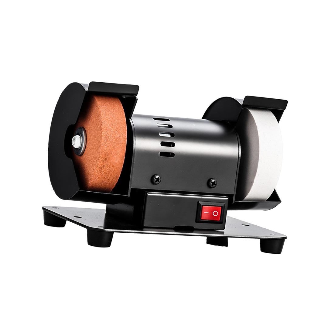 Heavy Duty 220V Electric Grinder Sharpener With 75mm Disc And Protective Cover For Drilling And Sanding Applications