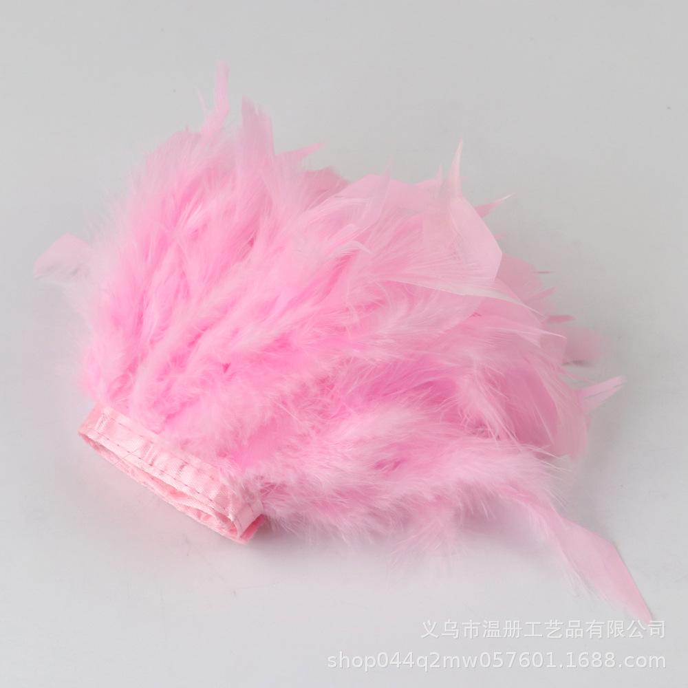 Feather Turkey Feather Lace Car Doll Decorative Fire Piece Cloth Edge Feather Handmade Dress Skirt Material