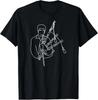 Friends Ross Bagpipes Funny Sarcastic Graphic T-Shirt