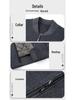 Men's Winter Wool Blend Stand Collar Short Jacket, Middle-Aged Casual Warm Thick Coat