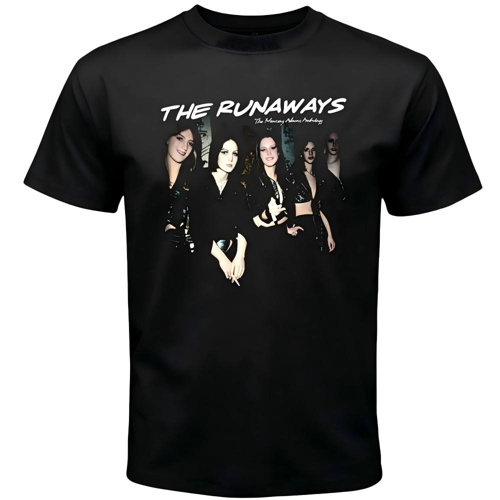 The Runaways Band Black Graphic T-Shirt