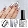 Mirror Metal Gel Nail Polish Silver Color Nail Painting Drawing UV Gel Long-Lasting Nail Art Decor