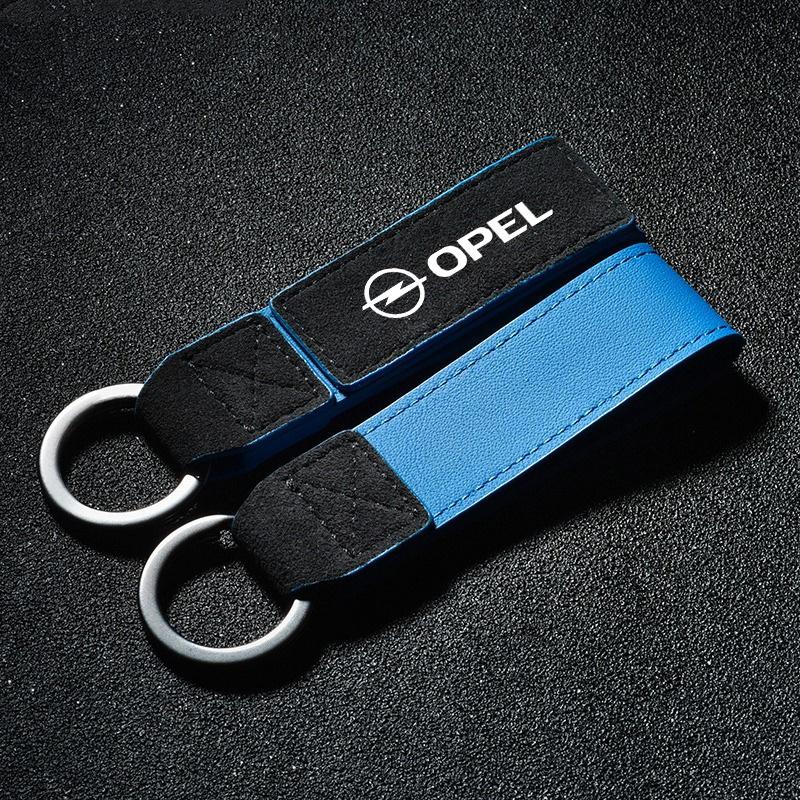 

Car Styling Keychain Keyring Leather Key Chain Ring Pendant for Opel Astra H G J Zafira Corsa Mokka Insignia Vectra C D Antara синій