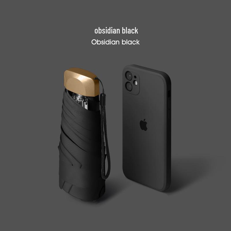 

Компактна міні парасолька від сонця та дощу: Загущений сонцезахисний крем, що налаштовується для жінок Macaron Series