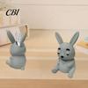 Office Desk Tidy Organizer 3D Printed Rabbit Pen Holder, Large Capacity Organizer, Matte Cute Animal Decor Finish Pencil for Home School Decoration