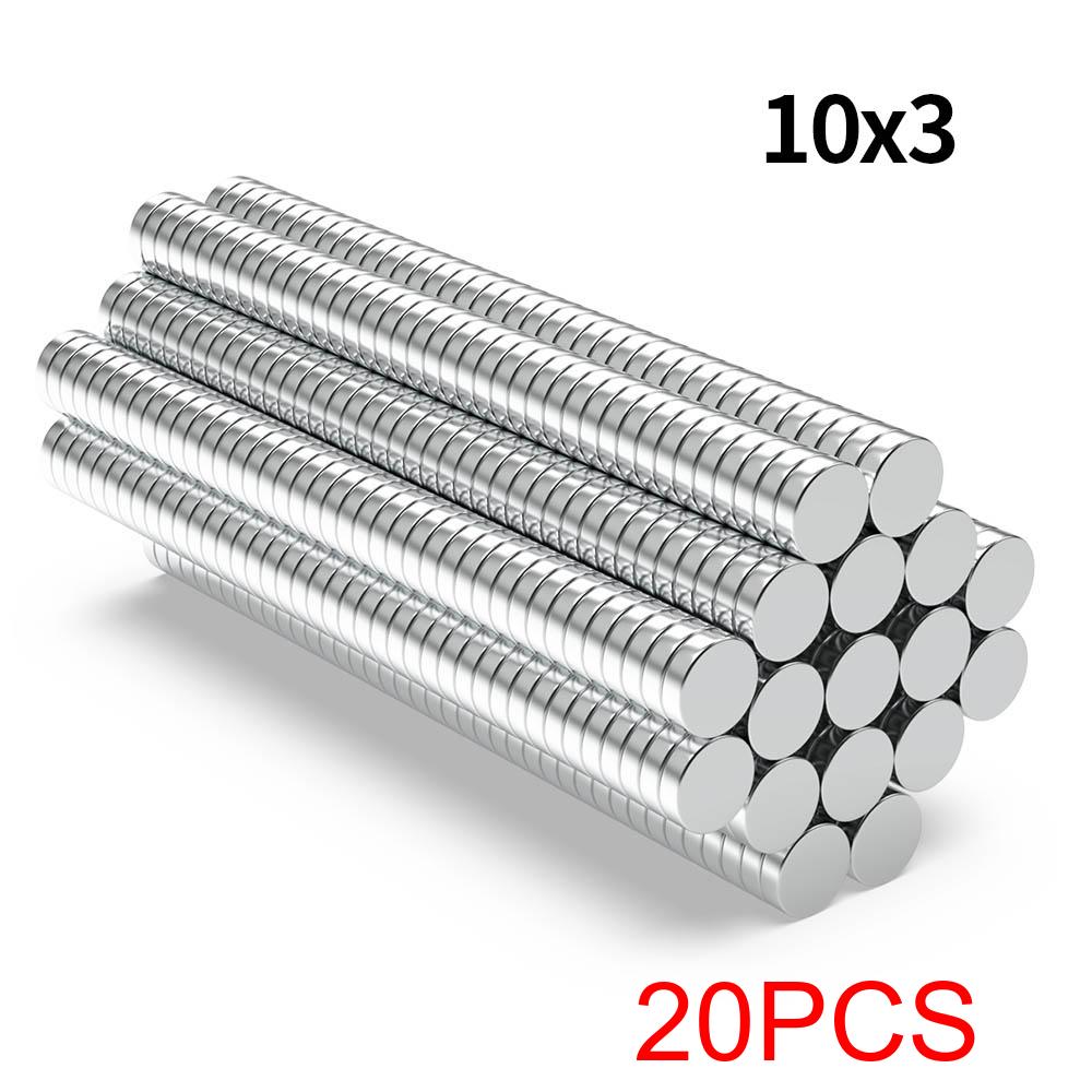 Super Strong Neodymium Magnet N35 NdfeB Permanent Magnetic imanes Round Powerful Magnets Refrigerator 10x1 10x2 10x3 10x5mm
