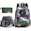 Minecraft Schooltas Game Merchandise Student Grote Capaciteit Print Drie Delige Schooltas Mannen En Vrouwen