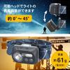 OHM Electric LED Headlight with Motion Sensor Dimmable IPX4 240 Battery Operated AAA Ideal for Outdoor Activities and Switch, White/Red/Red Flashing,