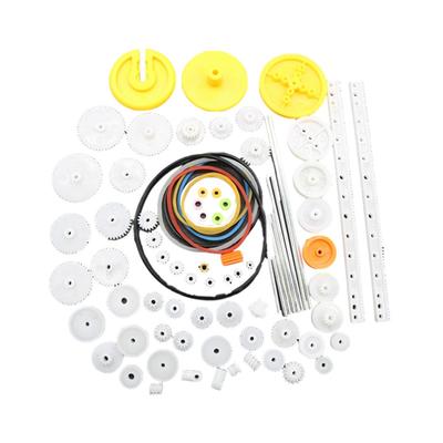 Plastic Gear Package Kit DIY Gear Assortment Accessories Set for Toy Motor Car Robot Various Gear Axle Belt Bushings